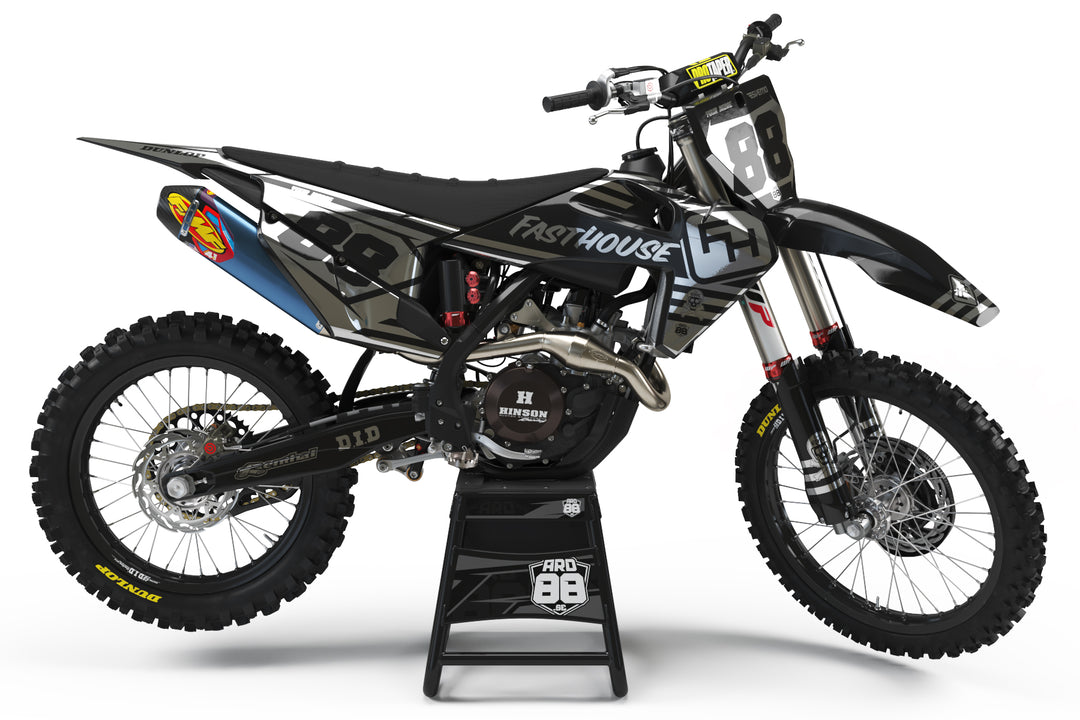 Limited edition Husqvarna Fasthouse Chromium graphics kit with mirror chrome base